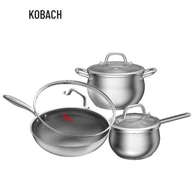 Набор посуды Kangbach Platinum Series из 3 предметов, нержавеющая сталь 304