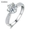 Классическое кольцо Lindon из медного сплава с цирконием, женские ювелирные изделия, свадебный подарок для вечеринки