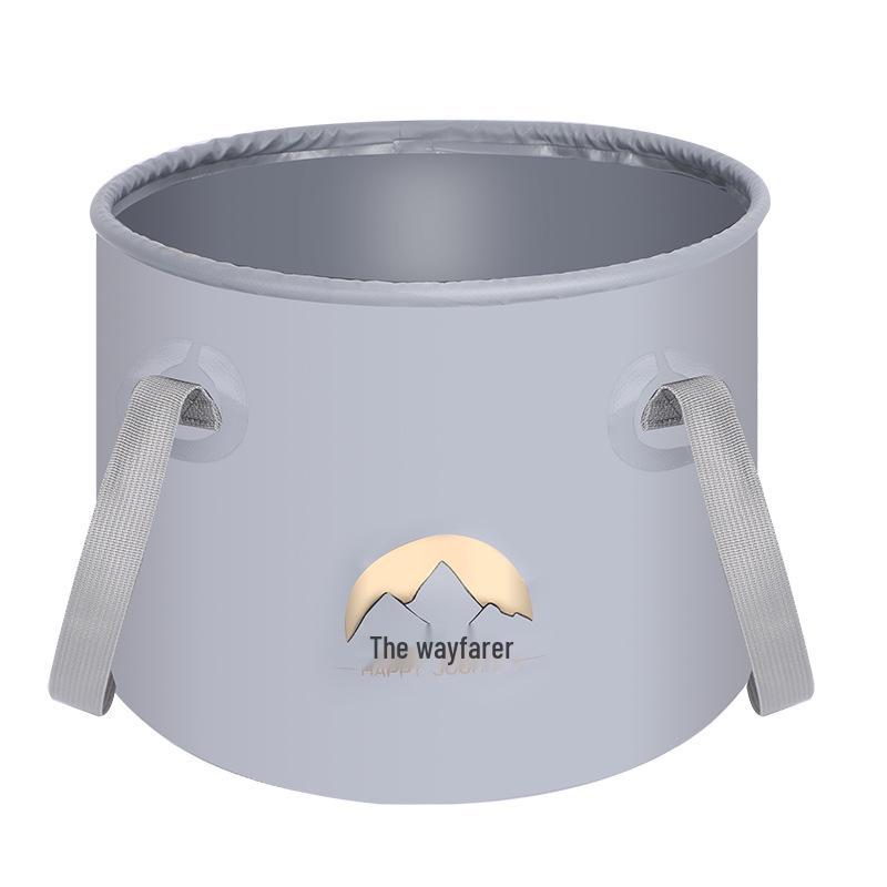 Большой портативный складной таз для путешествий: Многоразовое использование для мытья фруктов, лица и ног - Идеально для кемпинга и пикников