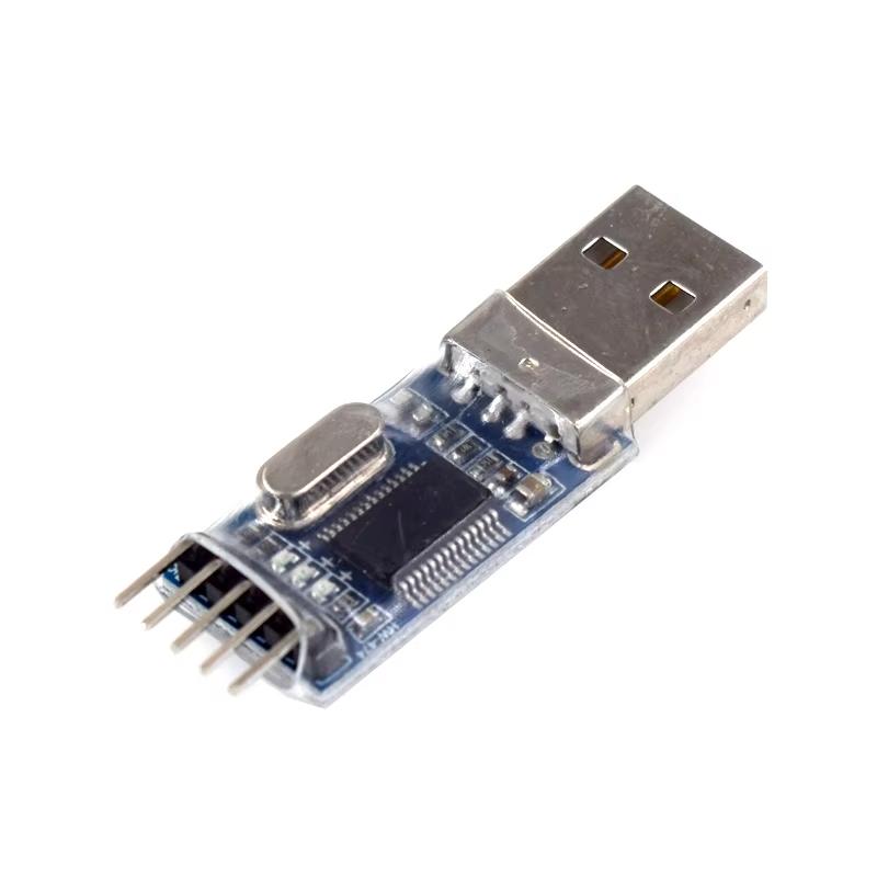 PL2303 USB в RS232 TTL Конвертер Адаптер Модуль DC 3.3V 5V PL2303HX STC Микроконтроллер Плата для Прошивки 1/2 шт.