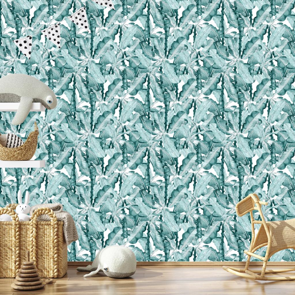 Exotic Leaves Wallpaper for Living Room and Bedroom 50x1000