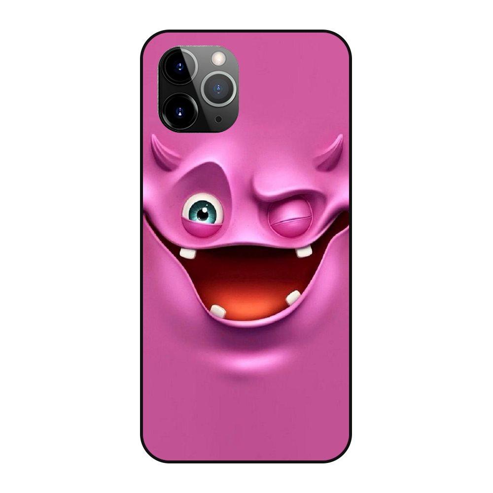 3D смешное лицо iPhone 12 13 Pro Mini Max Tous Les черный бампер 3D футляр для мобильного телефона 13 Pro Max Capa
