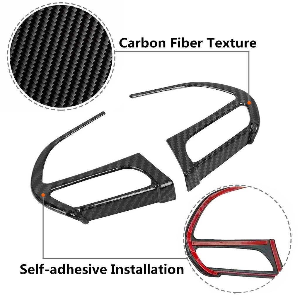 Декоративная накладка на руль автомобиля, рамка, наклейки для Dodge Challenger Dodge Charger 2015-2022, молдинги для интерьера