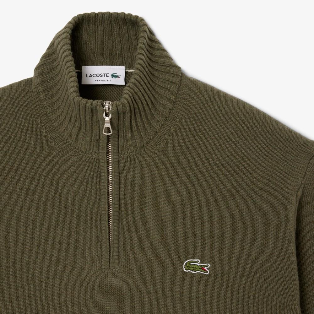 Lacoste Мужской свитер с полумолнией из смесовой шерсти AH3052-55NE9F