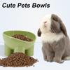 Cute Dog Cat Bowls Elevated High Foot Small Pets Neck Protector Food Water Bowl Anti-tip Pet Feeding Dessert Snack Dish Feeder