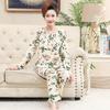 Весна, лето, осень, пижамы больших размеров, женские пижамы с длинными рукавами, большие размеры, свободный костюм с принтом, мягкий и удобный, приятный для кожи