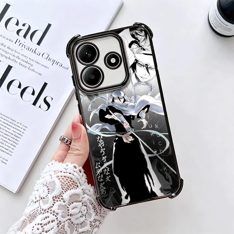 Чехол для телефона с покрытием Bleach Kuchiki Rukia для Xiaomi Redmi Note 14 15 Pro Plus 13 12 11 11S 11T 10 9S 9 5G, противоударный чехол с подушкой безопасности
