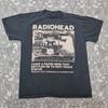 Radiohead Винтажная футболка с логотипом группы Мужские Женские Футболки Топ Большой Размер Быстрый Статус Отслеживания Графический Принт