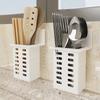 1/2Pcs Toothpaste And Toothbrush Holder Pp Wall-Mounted Storage Box For Bathroom Toiletries Kitchen Chopstick Storage