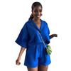 European and American women's clothing new casual short-sleeved shorts fashionable African suit two-piece women's suit