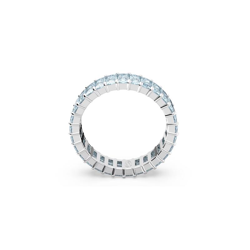 Swarovski Кольцо женское с синим кубическим цирконием Matrix, прямоугольная огранка, 5661909