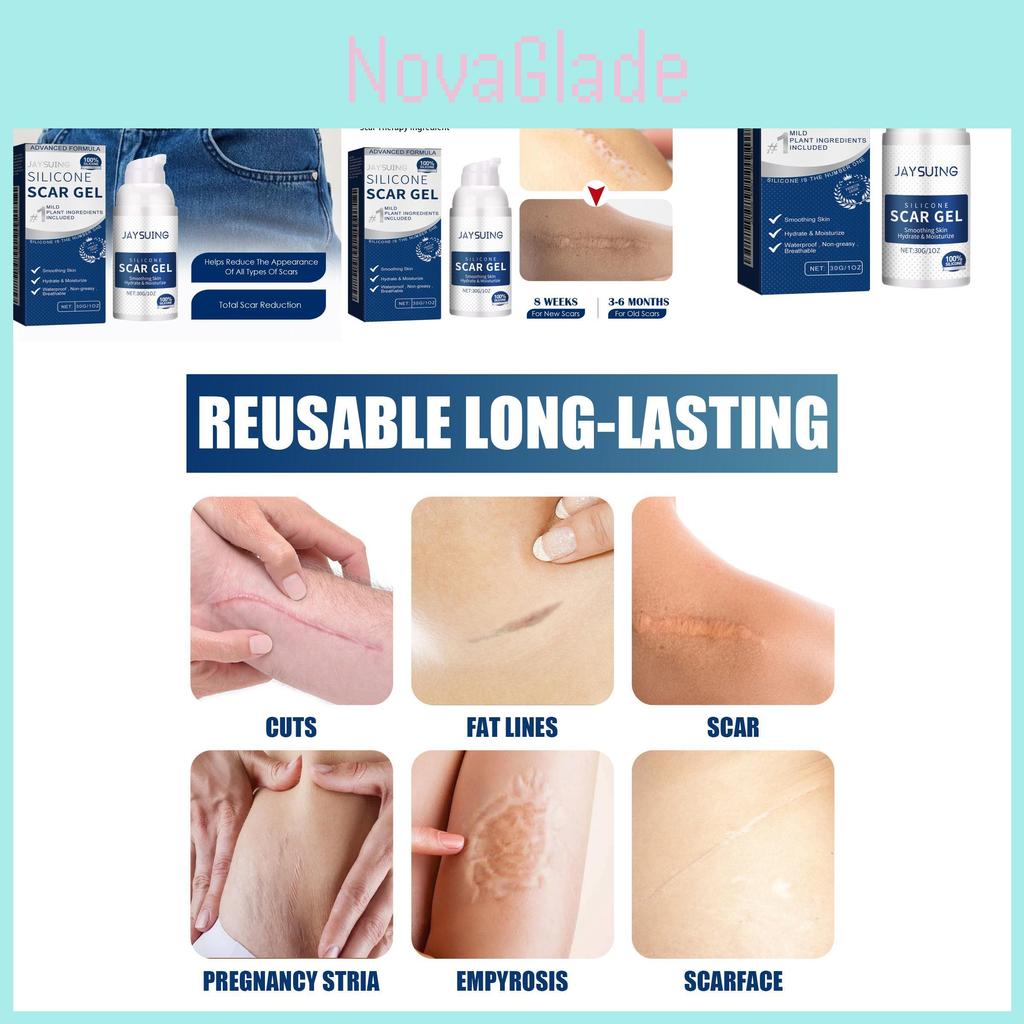 Jaysuing Scar Repair Gel For Fading Pregnancy And Surgical Scars Smooth Nourishing Skin