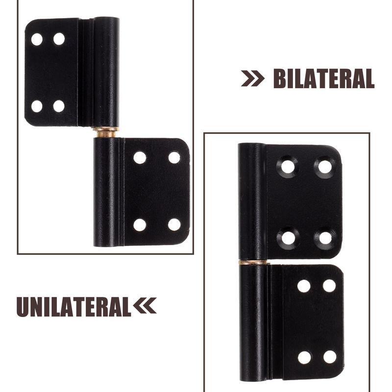 4Pcs Heavy Duty Aluminum Alloy Door Hinges for Bathroom Toilet Rotary Screen Doors Easy Install Adjustable Left Right Opening