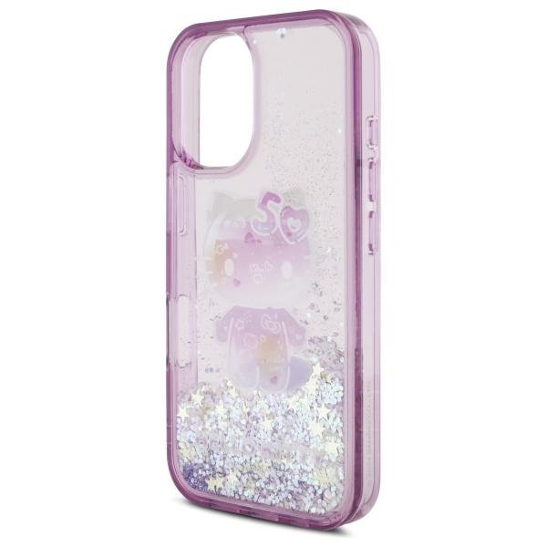 Hello Kitty Hkhcp16Sl50Ppu Iphone 16     6.1 Fioletowy/Purple Hardcase Liquid Glitter 50Th Anniversary Party
