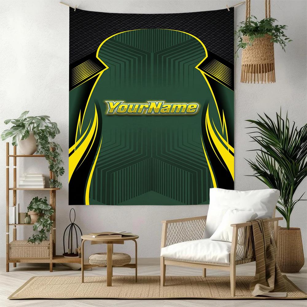 Ethnic Tribal Patterns Custom Your Name Wall Decor Tapestry Art For Pet Memorial Birthdaywedding Party Backdrop Family Gift