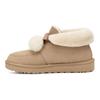 UGG Удобные полусапожки с круглым носком женские сапоги бежевые 1153517-SWD