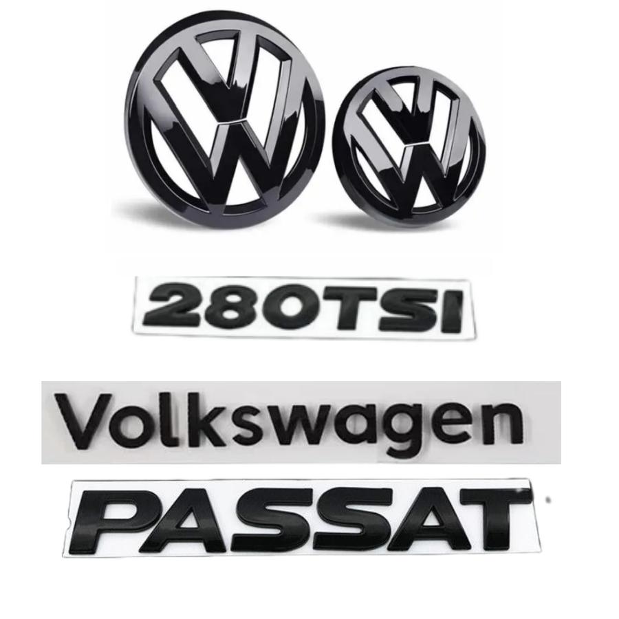Для VW Volkswagen Jetta MK5 Golf Автомобильный передний значок логотип покрытый ABS наклейка Для Volkswagen Passat 280TSI/330TSI/380TSI передний и r