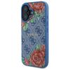 Guess Guhmp16Sp4Ropemcb Iphone 16 6.1   Niebieski/Blue Hardcase 4G Flowers Print Magsafe
