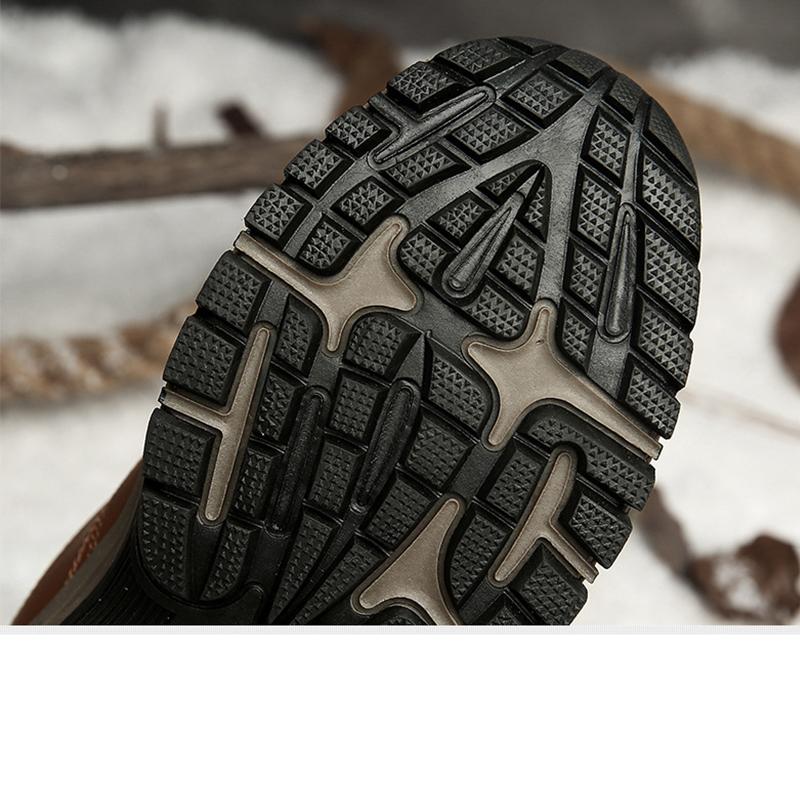 Новая зимняя модная мужская спортивная обувь, износостойкая и нескользящая флисовая теплая обувь