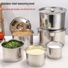HUIHUADU 304 Stainless Steel Multipurpose Storage Pot with Lid