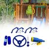 Playground Equipment Set Kids Steering Wheel Handles Swingset Telescope