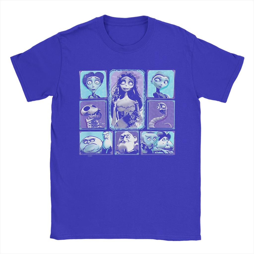 Tim Burtons Corpse Bride Cotton T-Shirt Men Summer Cartoon Movie Vintage T Shirts Comfortable Novelty Tee Plus Size Tops