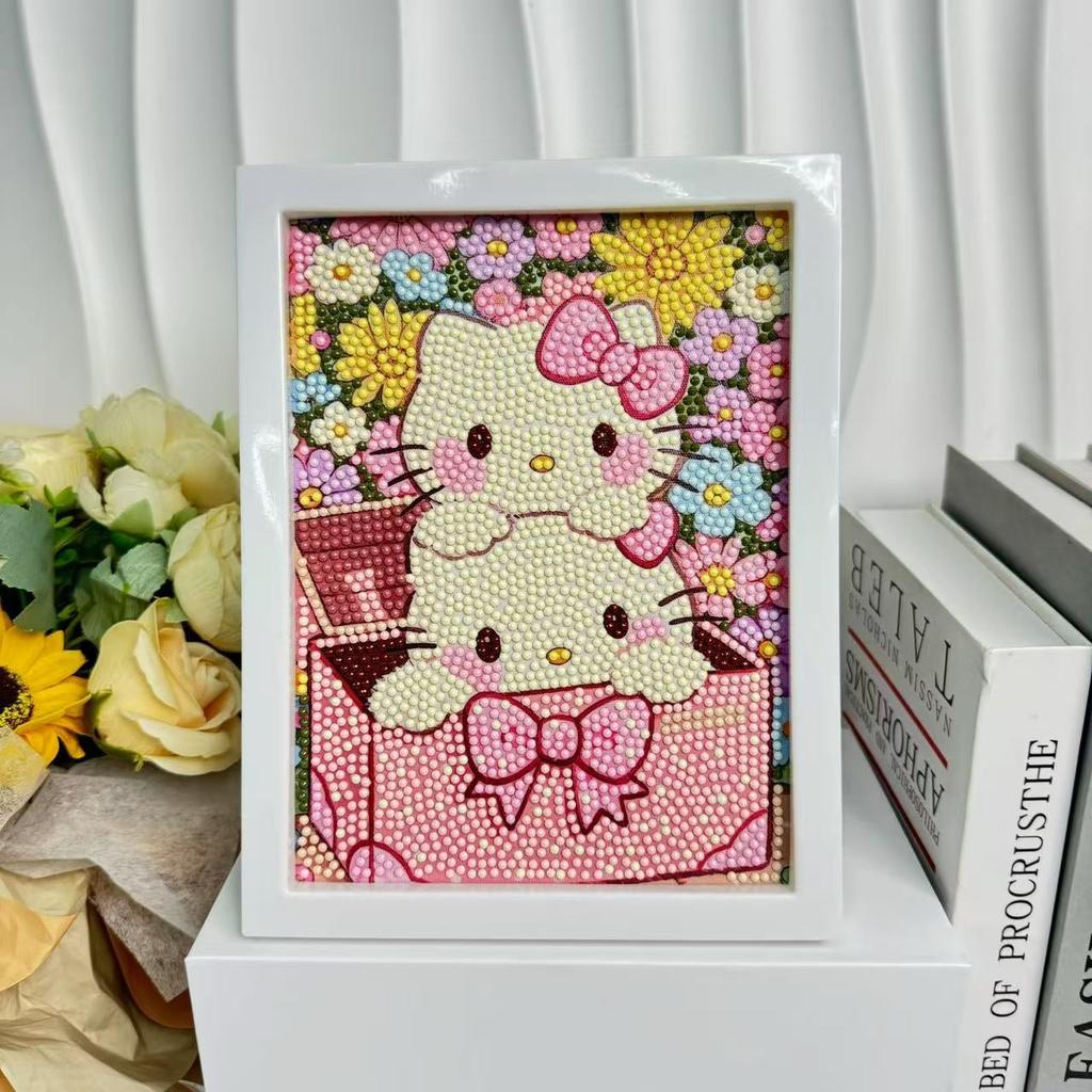 Детская Алмазная Живопись В Рамке Ручной Работы Сумка с Материалами Sanrio Алмазная Паста Живопись Концентрация Игрушка