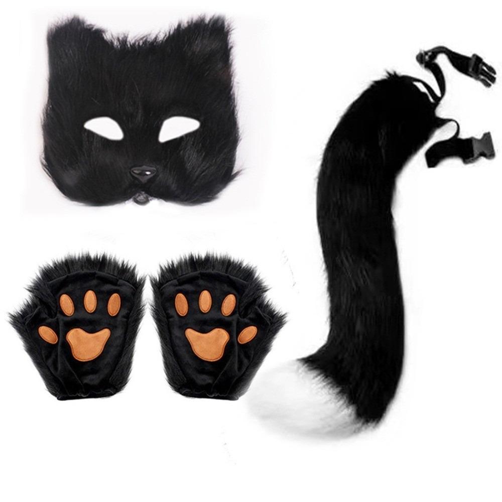 Plush Halloween Animal Cosplay Props Mask Animal Cosplay Props Halloween Cosplay Accessories Party