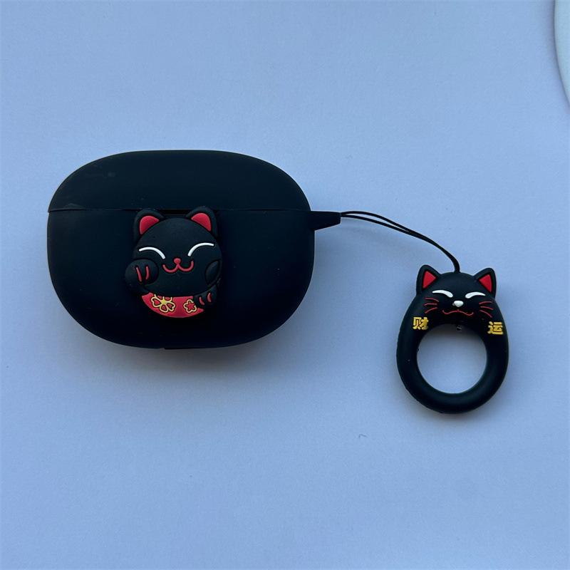 Подходит для чехла беспроводных Bluetooth-наушников Magic Sound Beats Studio Buds, силиконовый, мультяшный, мягкий, на Новый год