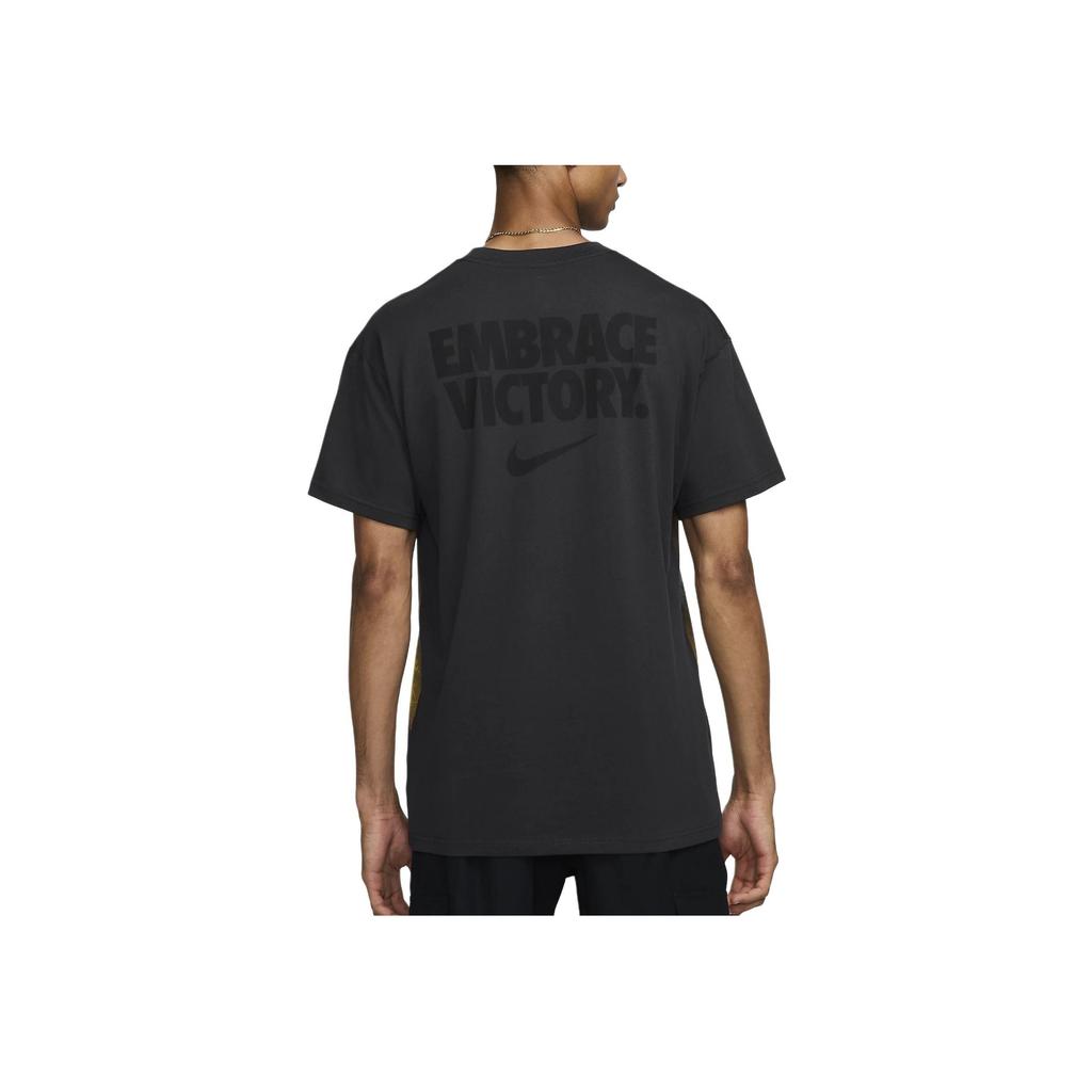 Nike Max 90 Sportswear Cotton Loose Casual Short Sleeve T Shirt Men Tops Dark-Black Black HQ2579-045