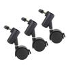 3pcs Light Stand Wheels with Brake 16MM 360 degrees  Rotating Quiet Easy to Install Tripod Swivel Casters for Live