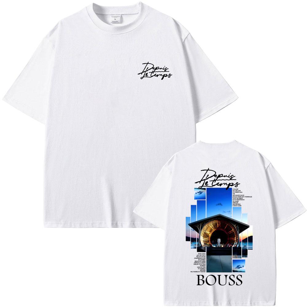 Rapper Bouss Et Si Jechoue Album Graphic Tshirt Men Women Hip Hop Fashion Pop Music Tshirt Male Casual Cotton Vintage T Shirts