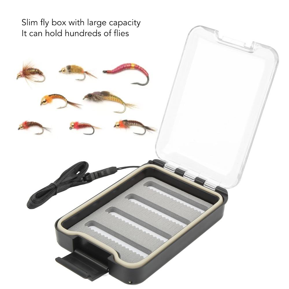 Slim Fly Lures Box ABS Fly Fishing Hook Box Portable Fly Box for Fly Fishing Enthusiasts