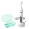Lavender Ultrasonic Electric Toothbrush Smile X with 2 Packs of Replacement Toothbrushes 1.6MHz AU-300D