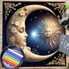 Узор Солнца и Луны Астрологическая Скатерть Таро Гадания Скатерть Алтари Ткань для Гаданий Аксессуар для Настольной Игры