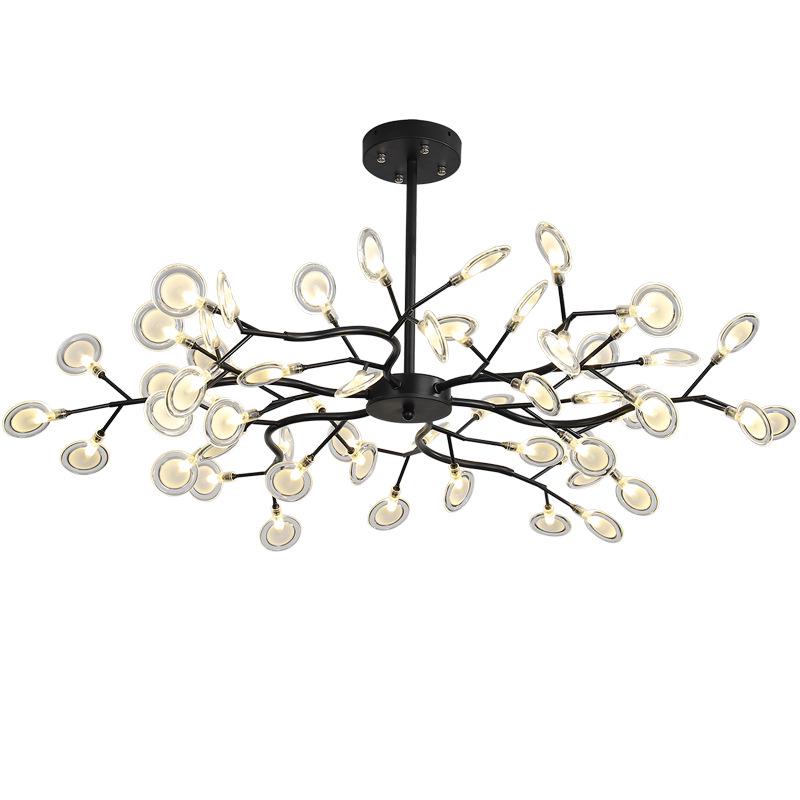 Nordic Firefly Branch Chandelier - Creative Lighting for Living Room or Bedroom