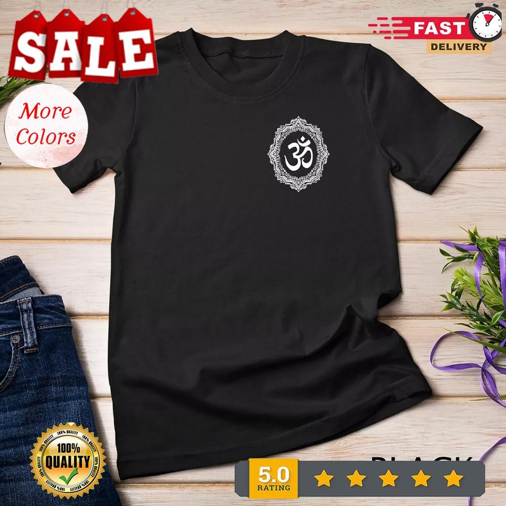 2025/Символ Ом Намасте Аум Ом Индуизм Дзен Тантра Йога День Подарок Футболка Унисекс Футболка Унисекс