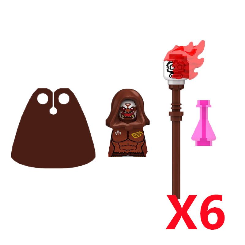 Средневековый Солдат Рыцарь Фигурка MOC Строительный Блок Зеленый Дракон Замок Пехота Орки Пират Римская Кавалерия Оружие Игрушки Подарки D122