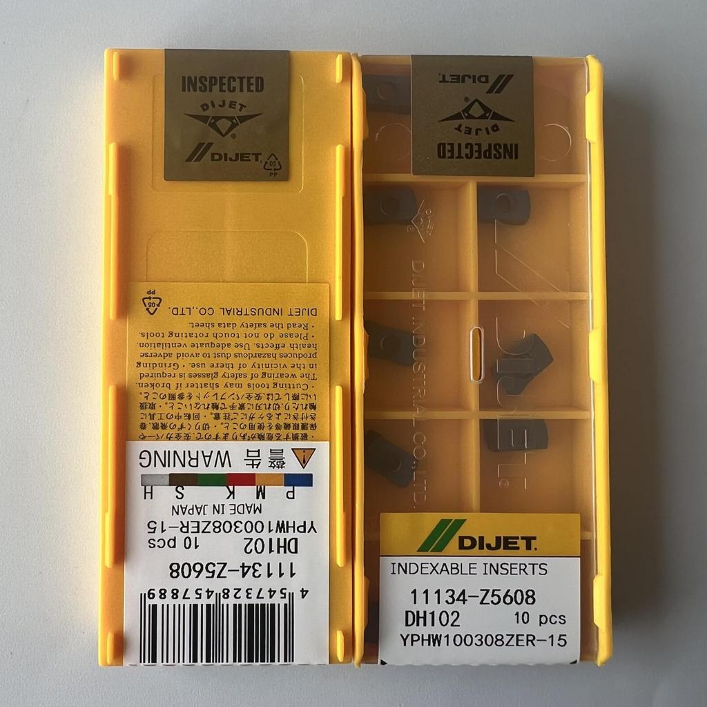 YPHW100308ZER-15 DH102 / Industrial Indexable Carbide Inserts 10 Pcs
