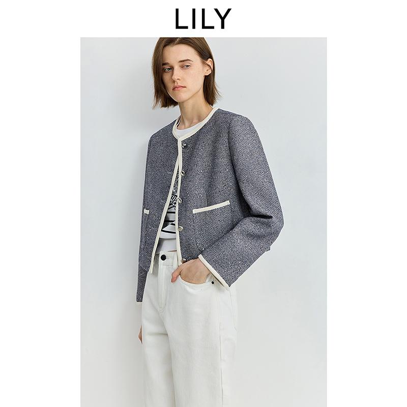 LILY wool small fragrant style jacket short style