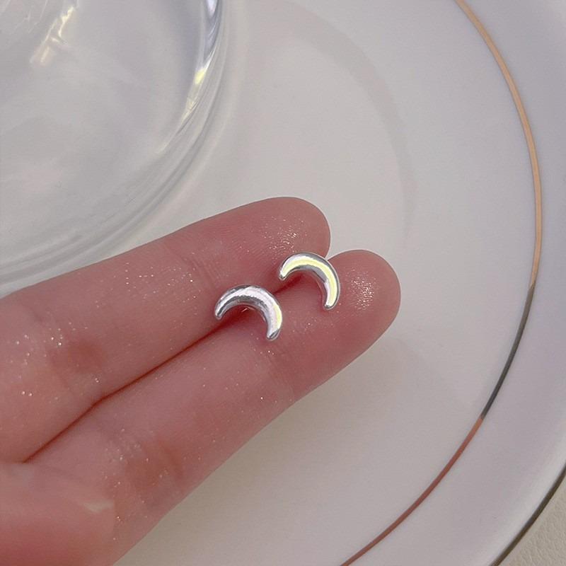 Иглы для ушей из стерлингового серебра S925, новые темпераментные простые и маленькие серьги-пусеты, женские серьги, серьги для пирсинга ушей, серьги, предотвращающие блокировку, ювелирные изделия