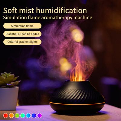 Портативный прохладный туман Usb светодиодный комнатный H2o огонь пламя увлажнитель воздуха аромат эфирного масла диффузор мини-увлажнитель воздуха