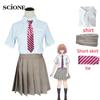 3 шт. наборы Токио Мстители Татибана Хината Косплей Костюм JK Школьная одежда Рубашка Галстук Юбка Носки Костюм Хэллоуин Аниме Одежда Disfraz
