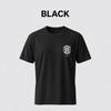 Men's crew neck short-sleeved T-shirt, stylish design, suitable for summer wear, printed pattern.