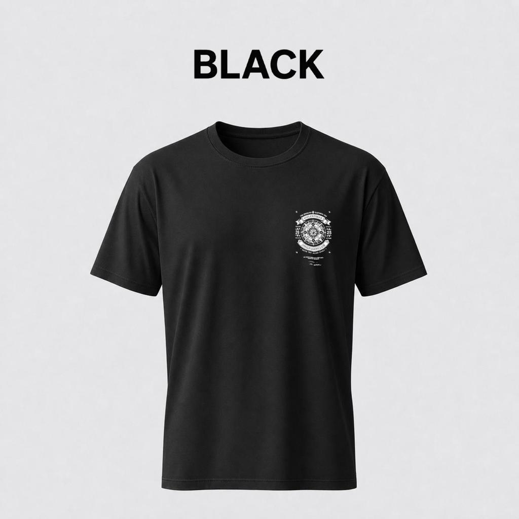 Men's crew neck short-sleeved T-shirt, stylish design, suitable for summer wear, printed pattern.