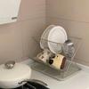 Thickened Drain Storage Holder Rustless Steel Tableware Organizer Kitchen Tool  Cups Draining