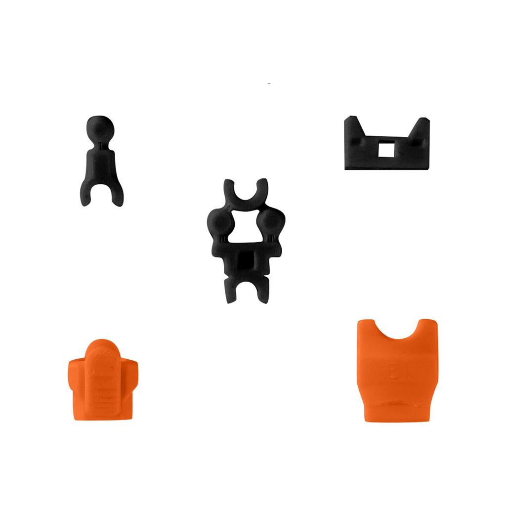 5 разобранных верхних частей тела, съемные, напечатанная на 3D-принтере голова робота Titan, подвижная подставка, подходит для коллекционирования и украшения рабочего стола