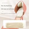 2Pair T-Shape Women's Shoe Heel Protectors Anti-Wear Half Insoles with Anti-Slip High Heel Pads for Foot Protection