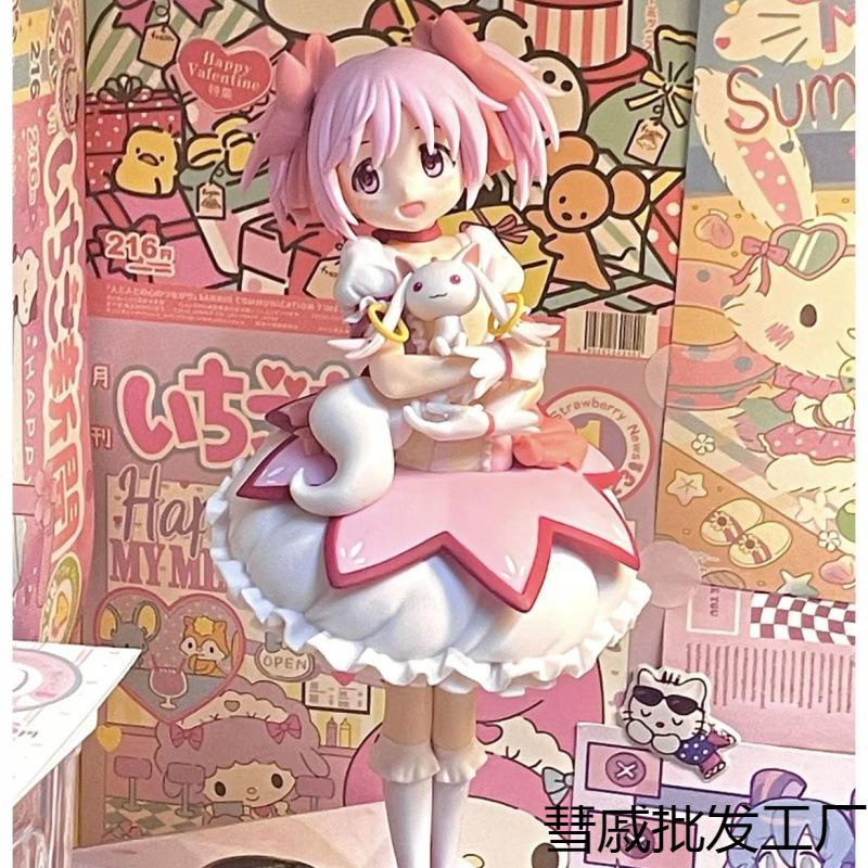 18 см Фигурка Puella Magi Madoka Magica Аниме Фигурка Канамэ Мадока Волшебная Девочка Модель Декор Статуэтка Куклы Игрушки Рождественский Подарок