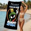 Customizable personalized beach towels Marvin the Martian themed designs.Suitable for the beach, yoga, sports;ideal as beach accessories